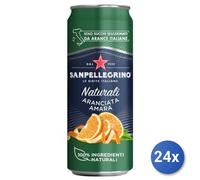 24x Multipack San Pellegrino Lattina Cl 33 Aranciata Amara