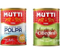 24x Mutti polpa di Pomodoro Tritate Salsa 100% Italiana 400g + 24x Mutti Pomodorini ciliegini Pomodorini 400g
