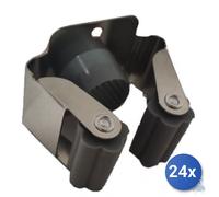 24x Opla Porta Scope A Parete Inox Speedy In Espositore Pz.24