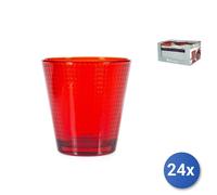 24x Pasabahce Bicchieri Generation, colore rosso, cl.25