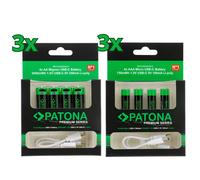 24x PATONA Premium USB-C AAA E AA Batterie Ricaricabili Litio (6x 4 Pacco)