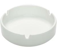 24x Posacenere in plastica bianca dal design semplice,portacenere portatile, posacenere per privati e gastronomia, bar pub,ristorante, (24 pezzi)