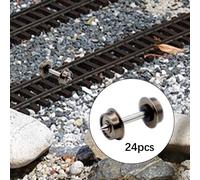 24x ruote metalliche Asse metalliche professionali per modifica del treno