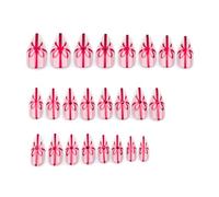 24x/scatola di Natale unghie finte archi premere sulle unghie corte mandorle coperture complete bastone sulle unghie manicure forniture per donna