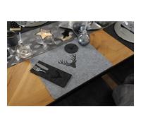 24x Sottobicchieri IN Feltro Renna Angolare 35x45 CM Decorazione Natale Tavolo