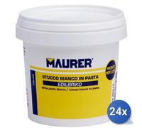 24x STUCCO BIANCO IN PASTA MAURER grammi 250