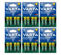 24x VARTA Batterie Ricaricabili AA Recharge Accu Power 2600mAh NiMH 1.2V
