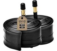 24x1.25 Camera d’Aria per Bici da Bambino e Città da 24 Pollici | 24-1.25 Sostituzione in Gomma Butilica con 24 1.25 Valvola Schrader 48 mm Lunghezza