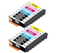 24XL Cartucce d'inchiostro Compatibili con Epson 24 XL Cartuccia, 16 Pack