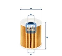 25.035.00 UFI Filtro olio per SMART
