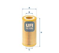 Filtro olio UFI 25.039.00
