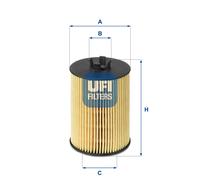 25.063.00 UFI Filtro olio per MERCEDES-BENZ