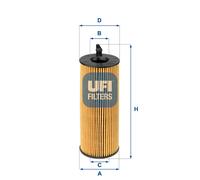 25.084.00 UFI Filtro olio per BMW