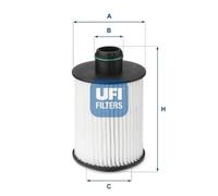 Filtro olio Cartuccia filtro 25.093.00 UFI per OPEL SAAB CHEVROLET
