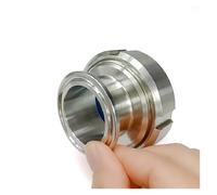 25-102mm Pipe OD OD50.5 64 102mmSUS 304 Three-clip Manhole Inner View Glass Observation Window View Mirror(133mm Ferrule 145)