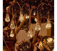 25/15/10 Luci a stringa solari da esterno, 8 modalità di illuminazione. Si accendono automaticamente al crepuscolo e si spengono all'alba. Adatte per recinzioni, cortili, giardini, feste, matrimoni, c