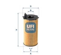 25.167.00 Filtro olio Ufi