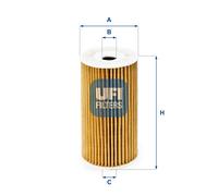 25.186.00 UFI Filtro olio per CHRYSLER,JEEP,LANCIA