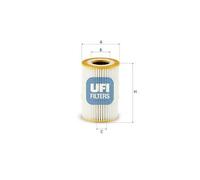 25.247.00 UFI Filtro olio per AUDI