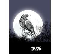 25/26 A4 Week To View Raven Academic Diary With Weekly Affirmations: Gothic Aesthetic 13 Month Weekly School Planner With Timetable And Conversion Charts