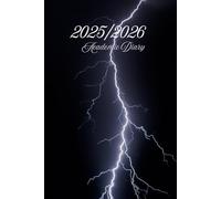 25/26 A5 Week To View Lightening Bolt Academic Diary With Weekly Affirmations: Student Mid Year School Planner With Timetable