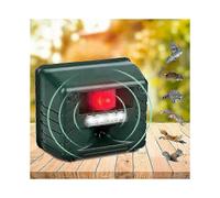 25-26 Outdoor Bird Repeller, Outdoor Ultrasonic Animal Repeller Ultrasonic Bird Repeller with Motion Sensor and Flash, to Repel Pests