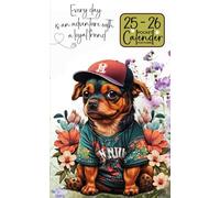 25-26 Pocket Calendar for Purse: Small Dog-Themed 2-Year Monthly Planner, 2025-2026 Pocket-Sized Agenda with Daily Inspiration, Holiday Reminders, and On-the-Go Organization.