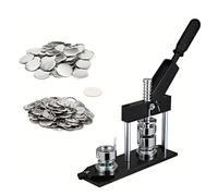 25/32/37/58/75 MILLIMETRI In Lega Di Alluminio Nero Distintivo Macchina FAI DA TE Fodera Dei Bottoni Pugno Presse Kit Button Maker Machine(500-58)