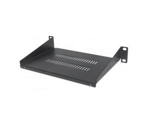 25.4cm a Sbalzo Scaffale, 1U, 150MM Profondità, Ventilato, Nero