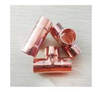 25.4mm 1" Inner Dia x1.2mm Thickness Copper Equal Tee Socket Weld End Feed Coupler Plumbing Fitting Water Gas Oil