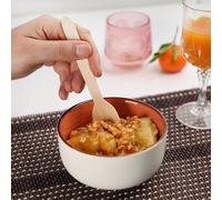 25/50/100/200/300 pezzi Cucchiai e forchette in legno usa e getta da 16 cm di Grado A, adatti per insalate, pasta, feste di laurea, compleanni, campeggio, ristoranti, all' aperto, riunioni, eventi fam