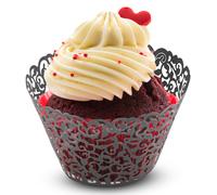 25/50/100Pcs Torta Avvolgi Pizzo Design Cupcake Decorativo Filigrana Natale