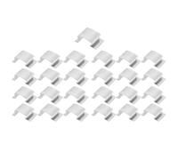 25/50 clip in acciaio inox per vetri, resistenti, caricate a molla, 25 mm x 10 mm x 15 mm, antivento, design per riparazione vetri