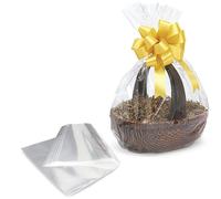 [25, 50 o 100] Fogli Cellophane Trasparenti 100x130 cm Cesto Regalo Confezioni