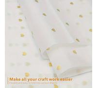 25/50 pezzi Carta velina a motivo a cuore, 14x20 pollici, carta normale, per San Valentino, feste, compleanni, decorazioni per matrimoni, confezioni regalo, scrapbooking, artigianato, avvolgimento di 