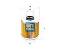 25.541.00 Filtro olio Ufi