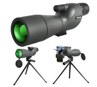 25-75x60 Telescopio Cannocchiale Potente Zoom Monoculare FMC BAK4 Impermeabile Per Bird Watching Tiro Al Bersaglio Con Treppiede Green Set