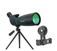 25-75x70 HD Cannocchiale Zoom Telescopio Monoculare BAK4 Prisma ED Lente IPX6 Impermeabile For Tiro Al Bersaglio Bird Watching Campeggio Facile Da Usare(GreenWithTripod clip)