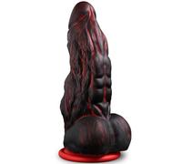 25 × 8,2 cm XXL Dildo Gigante Realistico con 2 Grande Nodie Protuberanze