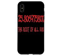 25.806975801 La radice di tutti i cattivi matematici geek divertimento Custodia per iPhone XS Max