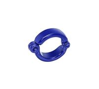 25 anelli in metallo per zampe di pappagallo da 3,5-9,5 mm, anelli per zampe di uccelli domestici, clip di apertura per guinzaglio, accessori per addestramento al volo all'aperto,Blu scuro,6mm