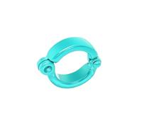 25 anelli in metallo per zampe di pappagallo da 3,5-9,5 mm, anelli per zampe di uccelli domestici, clip di apertura per guinzaglio, accessori per addestramento al volo all'aperto,Azzurro chiaro,8.5mm