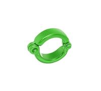 25 anelli in metallo per zampe di pappagallo da 3,5-9,5 mm, anelli per zampe di uccelli domestici, clip di apertura per guinzaglio, accessori per addestramento al volo all'aperto,Erba verde,8.5mm
