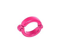 25 anelli in metallo per zampe di pappagallo da 3,5-9,5 mm, anelli per zampe di uccelli domestici, clip di apertura per guinzaglio, accessori per addestramento al volo all'aperto,Rosa rossa,8.5mm
