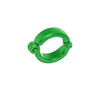 25 anelli in metallo per zampe di pappagallo da 3,5-9,5 mm, anelli per zampe di uccelli domestici, clip di apertura per guinzaglio, accessori per addestramento al volo all'aperto,Verde,8.5mm