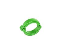 25 anelli per zampe di pappagallo con diametro interno 3,5-11,5 mm, in metallo, per addestramento al volo all'aperto,Erba verde,4.5mm