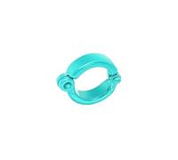 25 anelli per zampe di pappagallo con diametro interno 3,5-11,5 mm, in metallo, per addestramento al volo all'aperto,Azzurro chiaro,8.5mm
