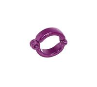 25 anelli per zampe di pappagallo con diametro interno 3,5-11,5 mm, in metallo, per addestramento al volo all'aperto,Viola,9.5mm