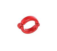 25 anelli per zampe di pappagallo con diametro interno 3,5-11,5 mm, in metallo, per addestramento al volo all'aperto,Rosso,8.5mm