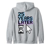 25 Anni Dopo Anniversario Retro Computer Geek 90s Group Felpa con Cappuccio